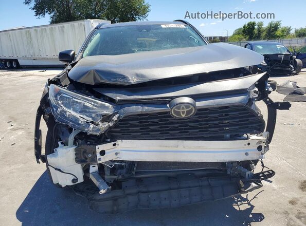 2T3H1RFV3KC032707 2019 TOYOTA RAV4 Gray Դիմացի տեսք