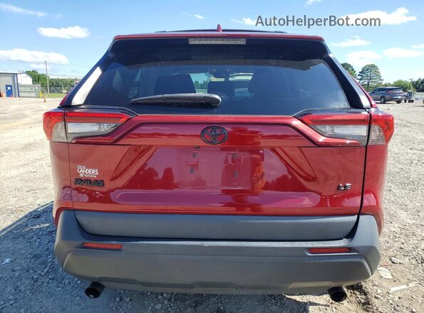 2T3H1RFV3MW185282 2021 TOYOTA RAV4 Burgundy უკანა ხედი