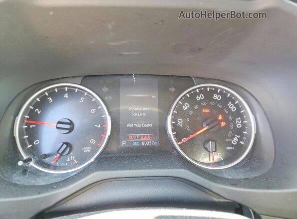 2T3H1RFV3MW185282 2021 TOYOTA RAV4 Burgundy ხელსაწყოთა პანელის ხედი