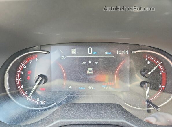 2T3H1RFV3SW401788 2025 TOYOTA RAV4 Silver Instrument cluster view
