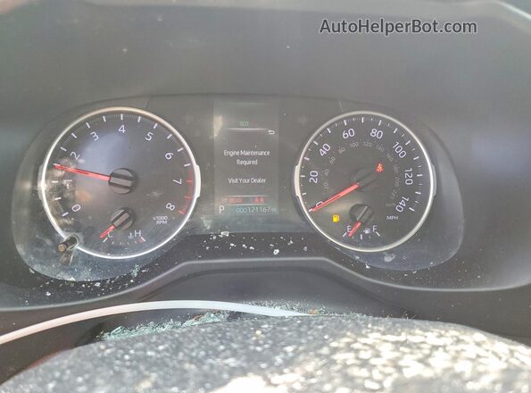 2T3H1RFV4LC056497 2020 TOYOTA RAV4 Gray Вид щитка приладів