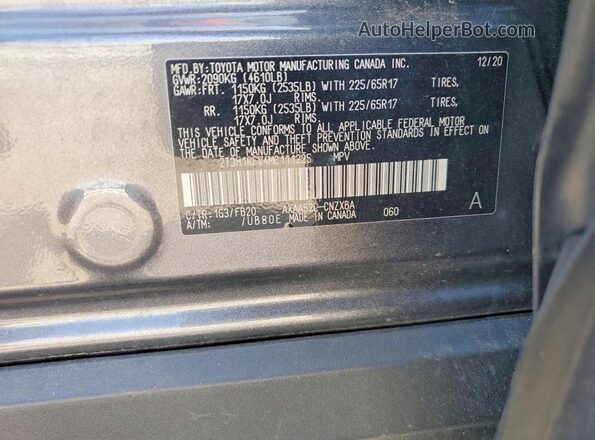 2T3H1RFV4MC111225 2021 TOYOTA RAV4 Gray Engine compartment view