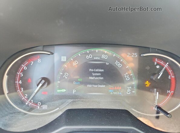 2T3H1RFV4PW240942 2023 TOYOTA RAV4 Gray Vista del cuadro de instrumentos