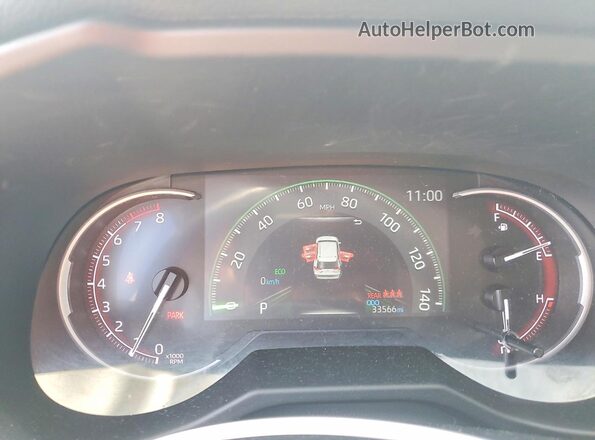 2T3H1RFV5RW310435 2024 TOYOTA RAV4 White ხელსაწყოთა პანელის ხედი