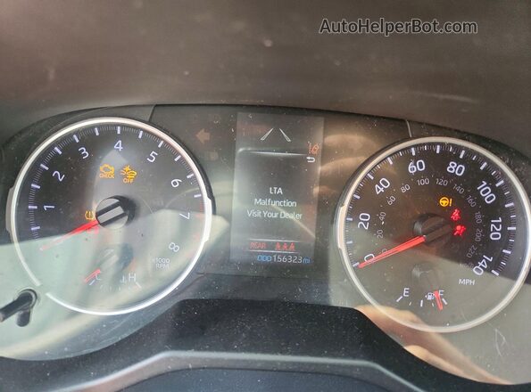 2T3H1RFV6KW021182 2019 TOYOTA RAV4 White Widok zestawu wskaźników