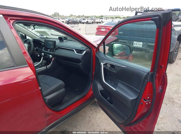 2T3H1RFV6KW053114 2019 TOYOTA RAV4 Red Вид салону спереду