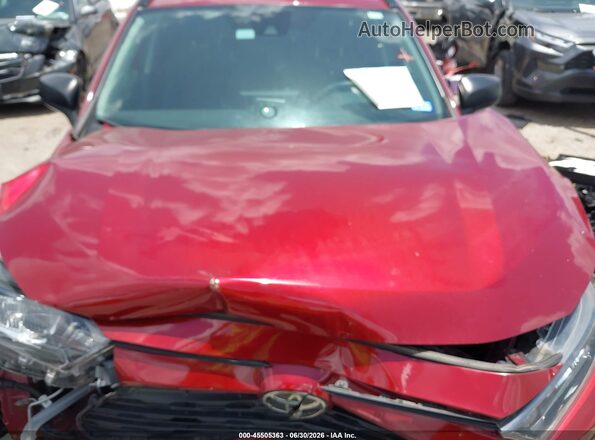 2T3H1RFV6KW053114 2019 TOYOTA RAV4 Red Вид ззаду