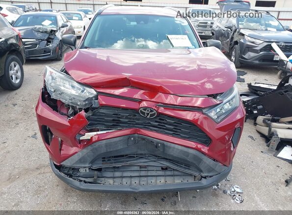 2T3H1RFV6KW053114 2019 TOYOTA RAV4 Red Вид щитка приладів