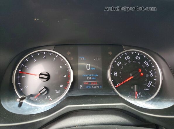 2T3H1RFV6MC126812 2021 TOYOTA RAV4 Белый Вид щитка приборов