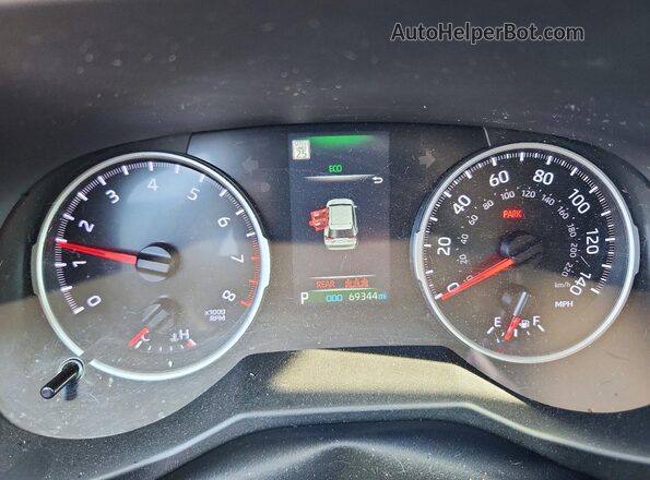 2T3H1RFV6NW226165 2022 TOYOTA RAV4 Red Instrument cluster view