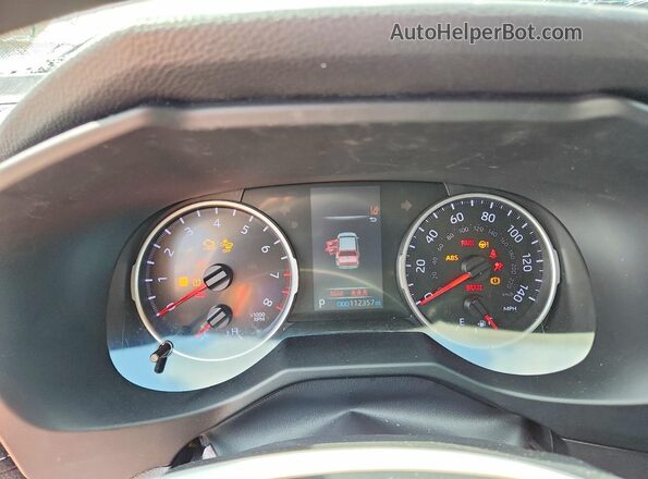 2T3H1RFV6NW236260 2022 TOYOTA RAV4 White Вид щитка приладів