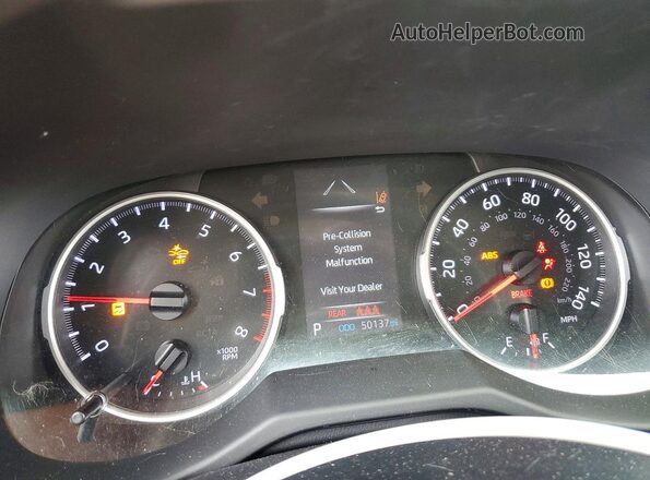 2T3H1RFV7MC170947 2021 TOYOTA RAV4 Gray Instrument cluster view