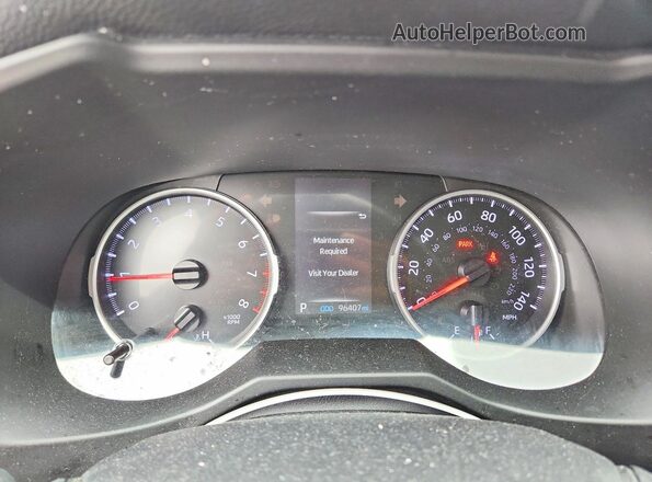 2T3H1RFV8KW025301 2019 TOYOTA RAV4 White Widok zestawu wskaźników