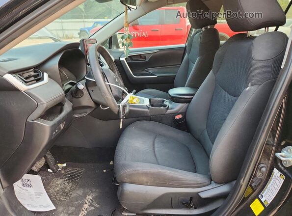 2T3H1RFV8KW051638 2019 TOYOTA RAV4 Black წინა სალონის ხედი