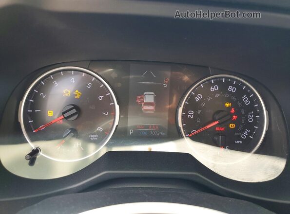 2T3H1RFV9LC063493 2020 TOYOTA RAV4 Silver Вид щитка приладів