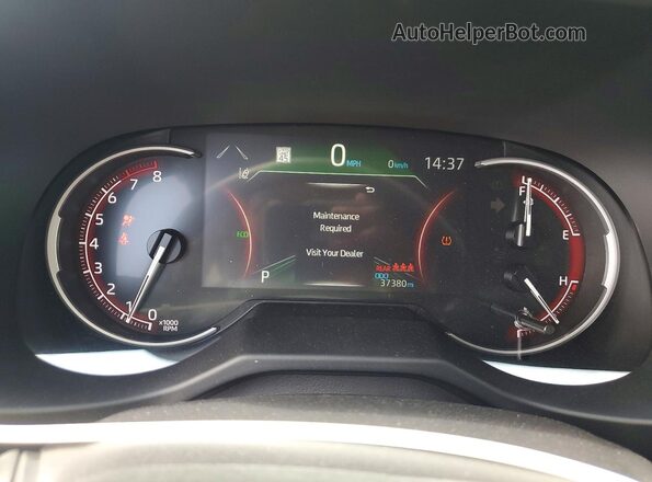2T3H1RFV9SC334891 2025 TOYOTA RAV4 Black Instrument cluster view