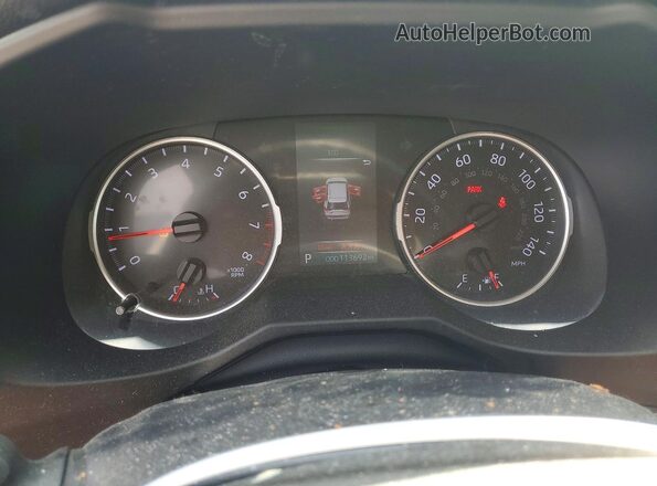 2T3H1RFVXKC025673 2019 TOYOTA RAV4 White Вид щитка приладів