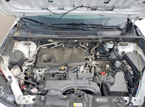 2T3H1RFVXKW019208 2019 TOYOTA RAV4 White ძრავის განყოფილების ხედი