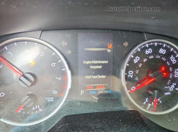 2T3H1RFVXKW042052 2019 TOYOTA RAV4 Red Instrument cluster view
