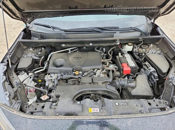2T3H1RFVXMC141751 2021 TOYOTA RAV4 Black ძრავის განყოფილების ხედი