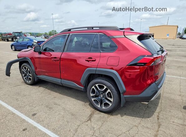 2T3J1RFV0KW023138 2019 TOYOTA RAV4 Burgundy Rear left