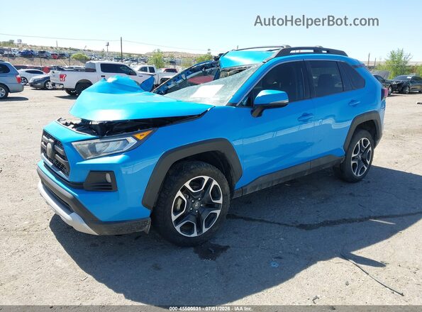 2T3J1RFV0KW038707 2019 TOYOTA RAV4 Blue წინა მარცხენა ხედი სამი მეოთხედიდან