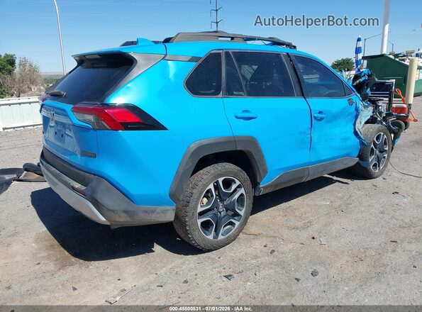 2T3J1RFV0KW038707 2019 TOYOTA RAV4 Blue უკანა მარჯვენა