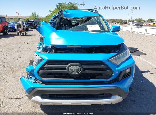 2T3J1RFV0KW038707 2019 TOYOTA RAV4 Blue ხელსაწყოთა პანელის ხედი