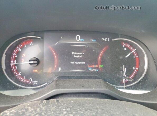 2T3J1RFV1NW260077 2022 TOYOTA RAV4 Черный Вид щитка приборов