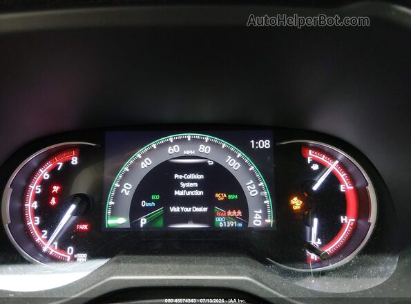 2T3J1RFV4KW034546 2019 TOYOTA RAV4 Red Widok tylnych siedzeń