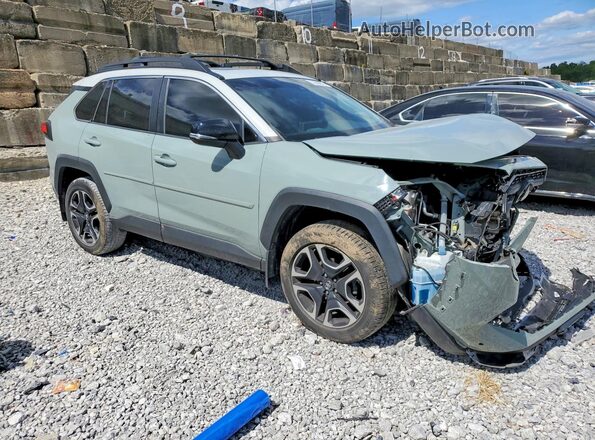 2T3J1RFV9KC044183 2019 TOYOTA RAV4 Зеленый Передняя правая четверть