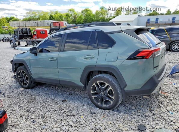 2T3J1RFV9KC044183 2019 TOYOTA RAV4 Зеленый Задняя левая четверть