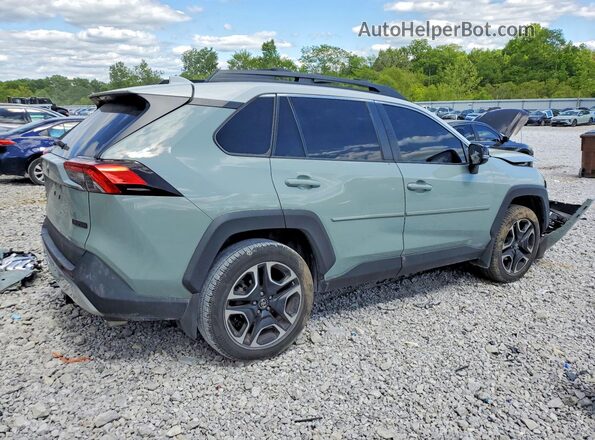 2T3J1RFV9KC044183 2019 TOYOTA RAV4 Зеленый Задняя правая четверть