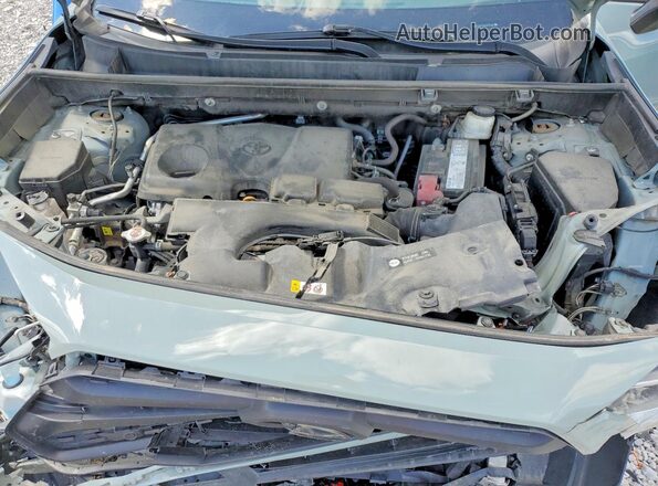 2T3J1RFV9KC044183 2019 TOYOTA RAV4 Зеленый Вид подкапотного пространства