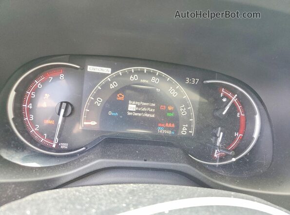 2T3J1RFV9KC044183 2019 TOYOTA RAV4 Зеленый Вид щитка приборов