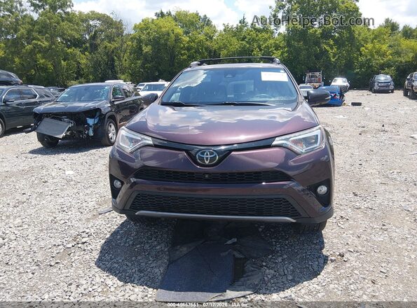 2T3JFREV1JW828213 2018 TOYOTA RAV4 Burgundy Widok zestawu wskaźników