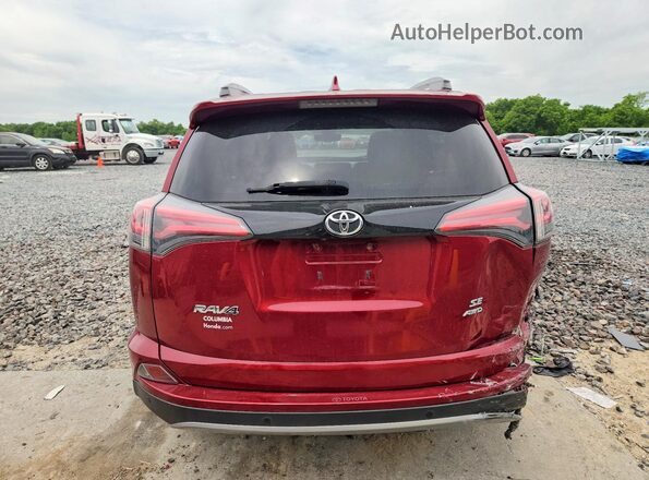 2T3JFREV2JW761508 2018 TOYOTA RAV4 Red Widok z tyłu