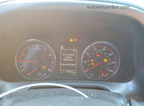 2T3JFREV3HW584476 2017 TOYOTA RAV4 Gray Widok zestawu wskaźników