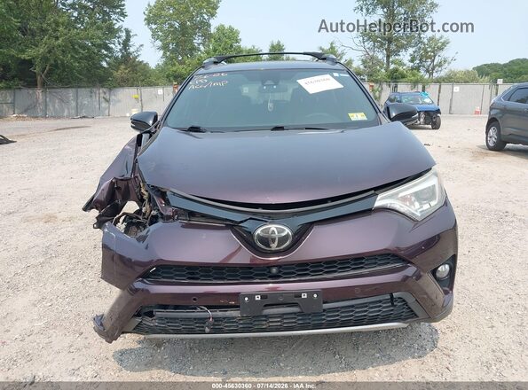 2T3JFREV5HW585838 2017 TOYOTA RAV4 Purple Widok wnętrza z tyłu