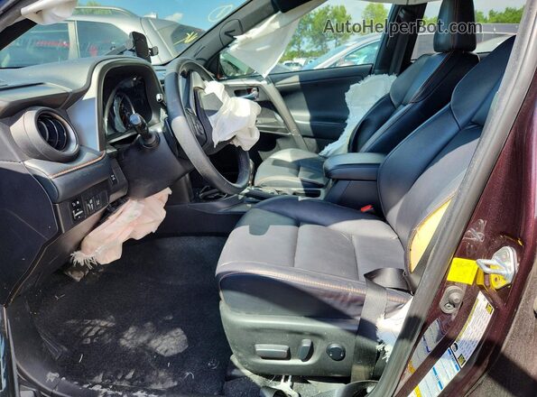 2T3JFREV5JW837500 2018 TOYOTA RAV4 Maroon Vista interior delantera