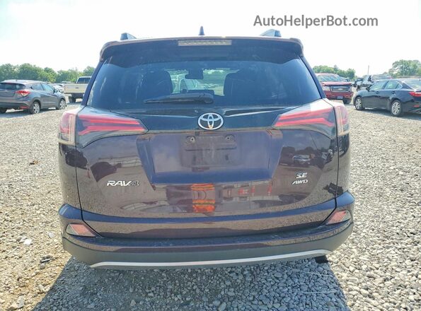 2T3JFREV5JW837500 2018 TOYOTA RAV4 Maroon Vista trasera