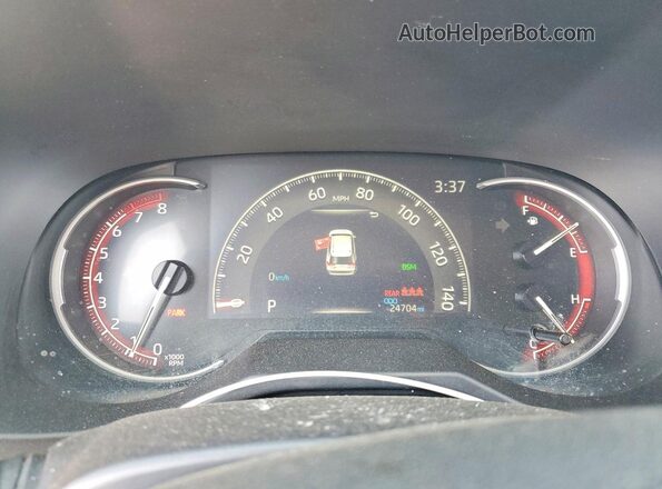 2T3K1RFV0SW395857 2025 TOYOTA RAV4 Silver Widok zestawu wskaźników