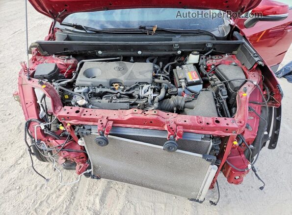 2T3K1RFV4MW103758 2021 TOYOTA RAV4 Red Vista del compartimento del motor