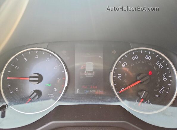 2T3K1RFV9NW200908 2022 TOYOTA RAV4 White Вид щитка приладів