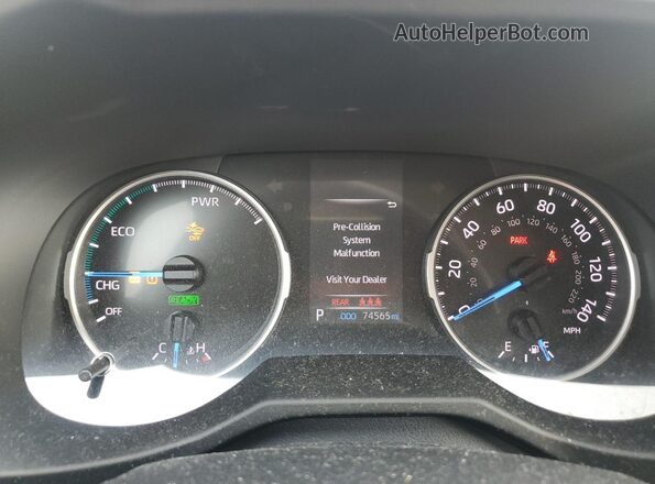 2T3LWRFV2LW093980 2020 TOYOTA RAV4 Gray Widok zestawu wskaźników