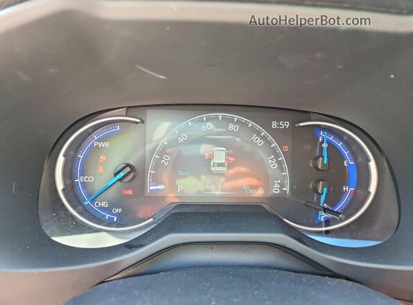 2T3LWRFV3SW278912 2025 TOYOTA RAV4 White Vista del cuadro de instrumentos