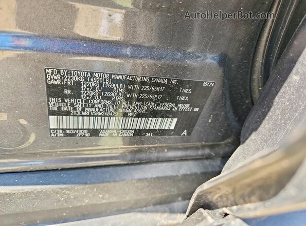 2T3LWRFV5RW248479 2024 TOYOTA RAV4 Gray Вид наклейки з VIN-кодом