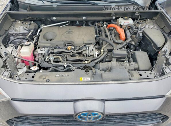 2T3LWRFV8KW001186 2019 TOYOTA RAV4 Gray ძრავის განყოფილების ხედი
