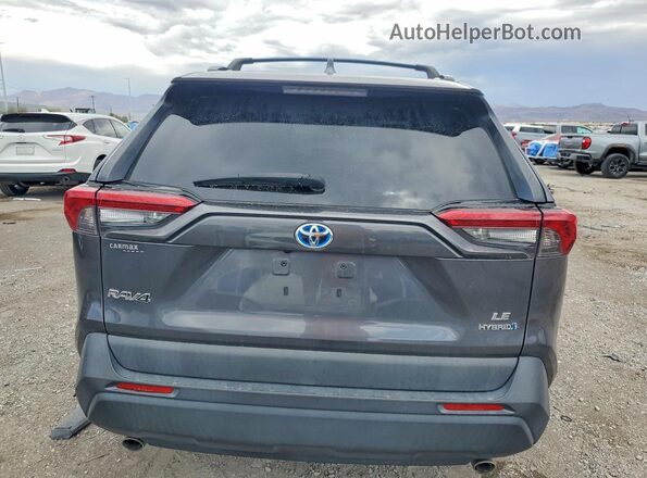 2T3LWRFV8KW001186 2019 TOYOTA RAV4 Gray უკანა ხედი