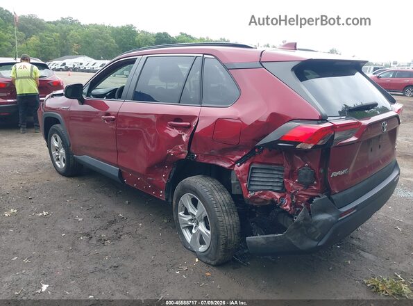 2T3MWRFV0KW036180 2019 TOYOTA RAV4 HYBRID Red Trasero izquierdo